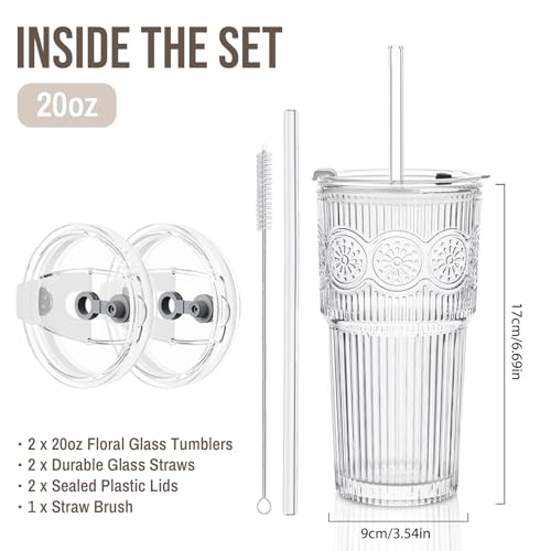 SoulTimes Ribbed & Floral Tumbler