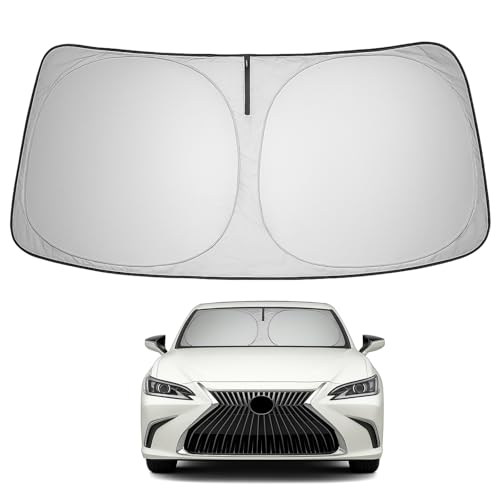 Image of Proadsy 2026 Upgrade Front Windshield Sun Shade Foldable Sunshade Protector Custom Fit 2019-2025 ES Sedan Accessories
