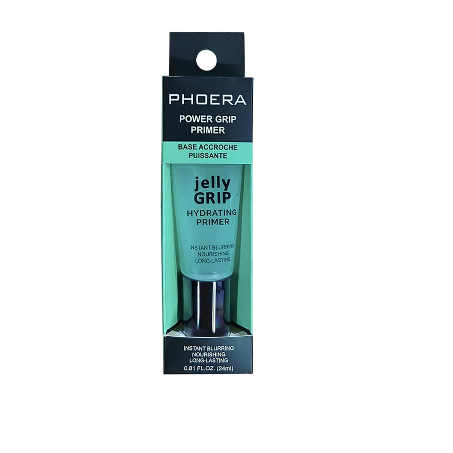 PHOERA Jelly Grip Hydrating Primer with Hyaluronic acid Sticky Gel-Based Face Primer, Green, 24 ml (Pack of 1) - Image 4