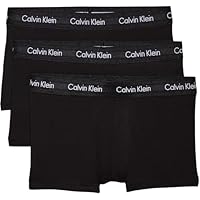 Calvin Klein Uomo Pantaloncini Boxer Vita Bassa Confezione da 3 Intimo, Nero (Black W. Black WB), M