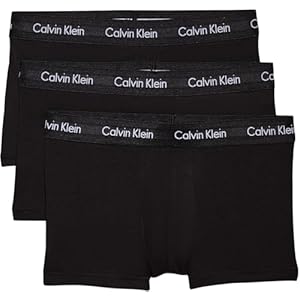 Calvin-Klein-Herren-3er-Pack-Boxershorts-Low-Rise-Trunks-Unterwaesche