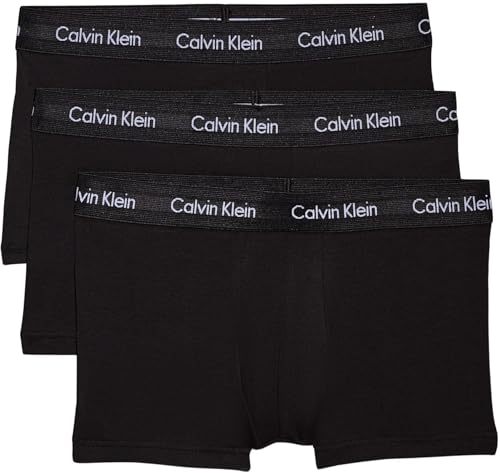 Calvin Klein Calzoncillos bóxer Hombre Pack de 3 Low Rise Trunks...