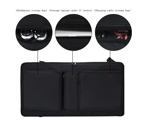 Coyktonty Multi-Functional Storage Bag Case for Pioneer DDJ-FLX6/DDJ-SX/DDJ-SX2/DDJ-SX3 DJ Disc Player,Icludes Shoulder Strap (Black)