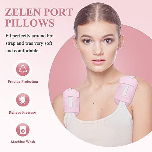 Zelen Pacemaker Incision Protector Post Surgery Bra Strap Pad Chest Cushion to Prevent Wound Rubbing for Heart Surgery Recovery Support Pad for Bra Straps Chest Port Cushion Support 2 Pack - Thumbnail 6
