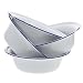 4 Stück Emaille SchüSsel Weiß - Tiefe Suppenschalen FüR Salate, Snacks Und Ramen - SpüLmaschinengeeignet Und Langlebig FüR Zuhause Und Partys 20 x 6CM