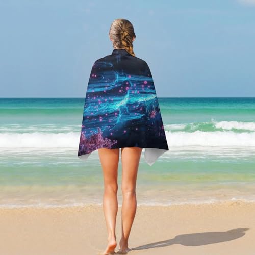 Serviette de plage anti-sable séchage rapide légère 130x80cm - 5