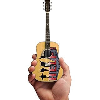 Axe Heaven Help Fab Four Tribute Mini Replica Guitar (FF-003) - Les Beatles, Paul McCartney, John Lennon, RIngo Starr, George Harrison