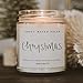 Sweet Water Decor Christmas Scented Candle - Cinnamon, Trees, Orange, and Clove Scented Winter Candle - Christmas Candles and Decor for Home - 9oz. Clear Jar Soy Candle, Made in the USA