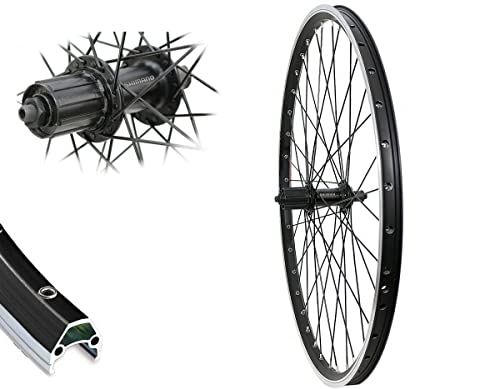26 Zoll Hinterrad Shimano schwarz 8,-9,-10 Fach V-Brake Laufrad Hohlkammer...