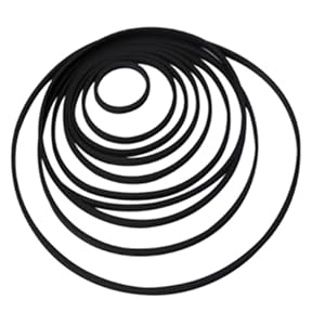 JDNH Plattenspieler-Gürtel, 5 mm, 10 Stück