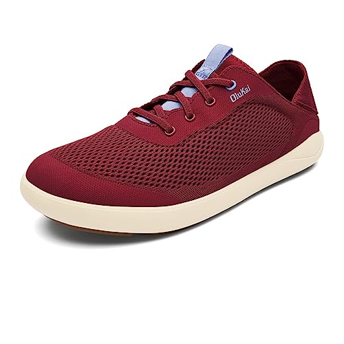 Image of OluKai Moku Pae Slip-On Men's Boat Shoes, Breathable Mesh Deck Shoes, Lightweight Water-Friendly Beach Sneakers for All-Day Comfort