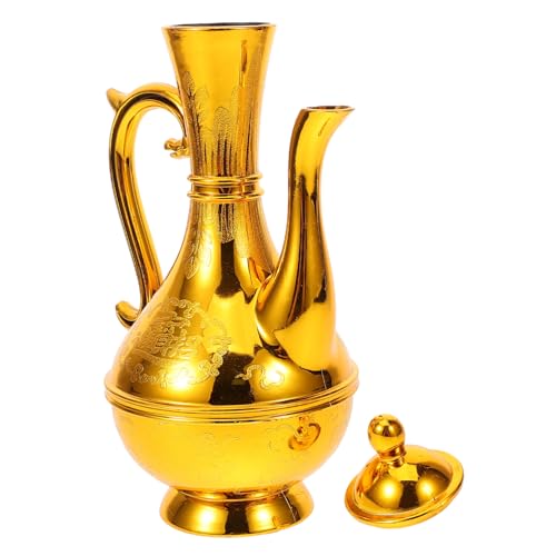 VOSAREA Offering Jug Antique Style Pot for Home Decor Unique Buddha Decorations for East Asian Culture Enthusiasts for Ceremonial Use