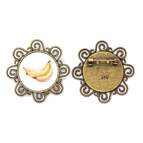 Broche en forme de banane fleur bijou fille anti-perte