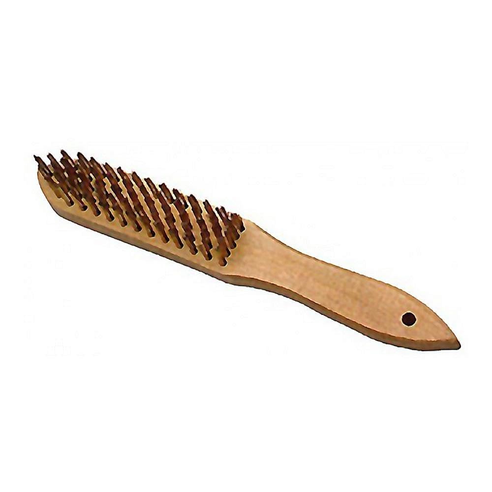 Bellota 50801-3 - Cepillo manual, 3 hileras (acero latonado, alambre recto, diámetro 0,3 mm)