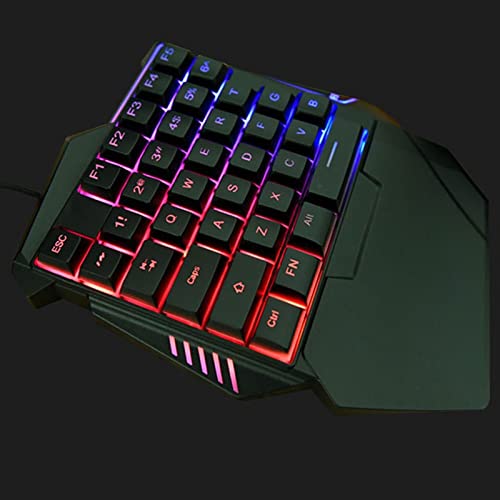 Teclado Gamer One Handed VBESTLIFE3uc5nkafix USB miniatura 6