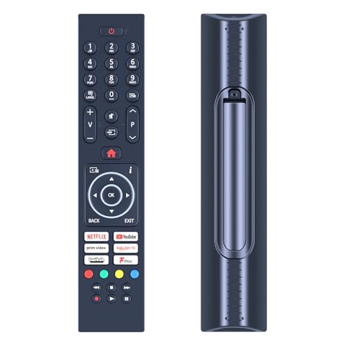RC45137P TV Remote Control Replacement Compatible with Logik/Nordmende/Techwood/Luxor LUX0143010 LUX0165005/01 L32SHE22 ARTX55UHD 65AO11UHD Smart HD HDR LEDs