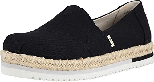 Image of TOMS Alpargata Black Heritage Platform Espadrille