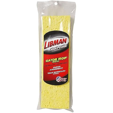 Libman Commercial 3959 Big Gator Mop with Brush Refill Cover