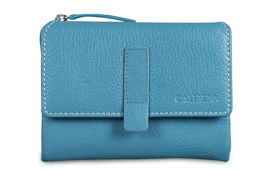 Portefeuille pour femme compact avec poche zippée pour tout ranger