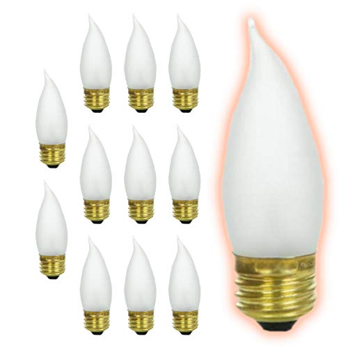 GoodBulb 40-Watt Incandescent Chandelier Light Bulbs | CA10, Medium E26 Base, 2700K Warm White Light, Frosted Finish, Flame Tip, Dimmable, 325 Lumens (Pack of 12 Bulbs) GoodBulb 40-Watt Incandescent Chandelier Light Bulbs | CA10, Medium E26 Base, 2700K Warm White Light, Frosted Finish, Flame Tip, Dimmable, 325 Lumens (Pack of 12 Bulbs)