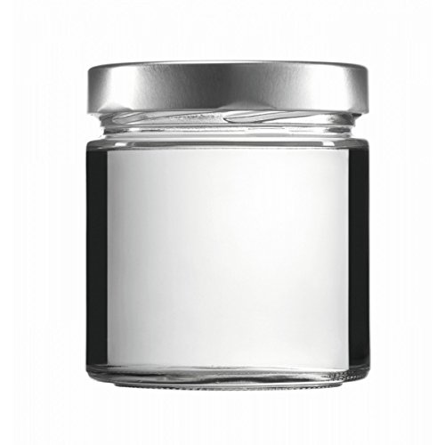 Tarros de cristal de 400 ml con tapón de rosca y embudo, pack de 12 botes sin PVC 4