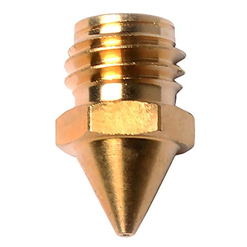 Lysee 3D Printer Parts & Accessories - 3D Printer Accessories, 0.4mm Brass Nozzle Head, Suitable for A10M A20M A30M A10T A20T (10 Pack) - (Color: Gold)
