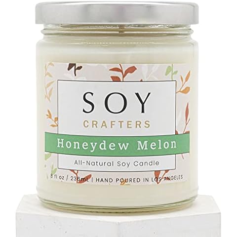 9oz SOY CRAFTERS Honeydew Melon Scented Soy Candle Cover