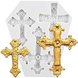 Sijiangmold Kreuz Silikonformen Kreuz Fondantform Für Kuchendekoration Schokolade Cupcake Topper...