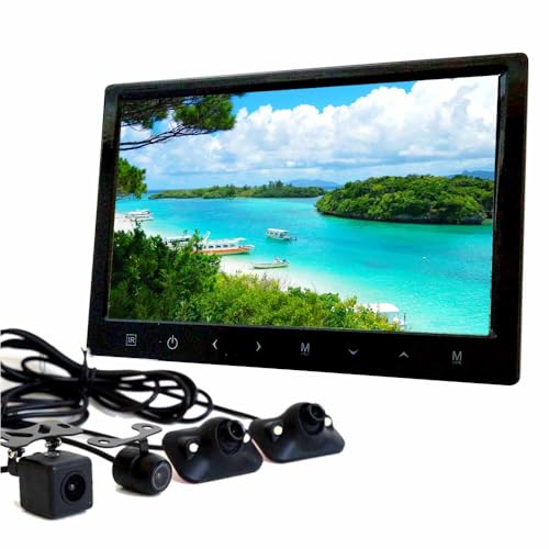 Amazon.co.jp: バックカメラ カメラ4台 セット モニターセット 10