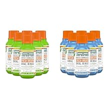 TheraBreath Dentist Formulated Fresh Breath Oral Rinse, Mild Mint & ICY Mint, 3 Fl Oz Packs of 6