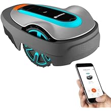 GARDENA 15002-20 SILENO City - Automatic Robotic Lawn Mower, with Bluetooth app and Boundary Wire, one of The quietest in its Class, for lawns up to 5400 Sq Ft, Made in Europe, Grey