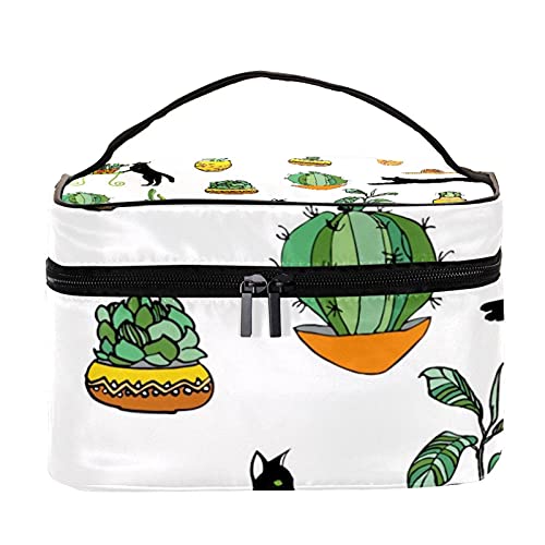 Sac à cosmétiques chats et cactus pour vos week-ends et voyages