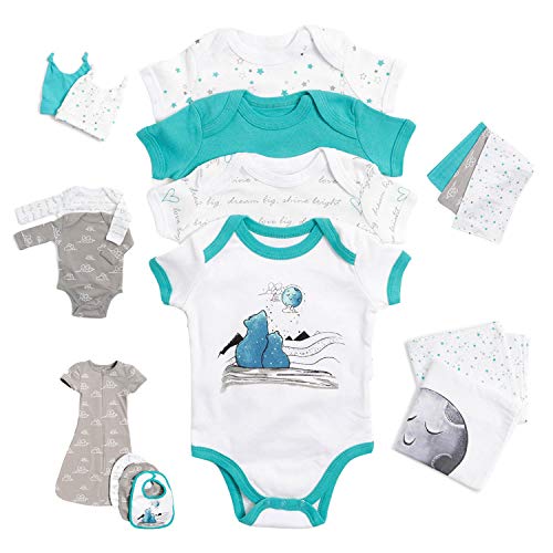 JumpOff Jo Newborn Layette Set - 17 Piece Set for Babies 0-3 Months Old