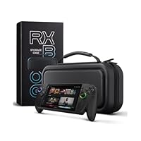 CoBak Large Capacity Carrying Case for ROG Xbox Ally X 2025 / ROG Xbox Ally 2025, Ultra Premium EVA Travel Pouch with 10 Game Cartridges, Screen Protective Cover, Accessories Storage Bag, Black