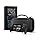 CoBak Large Capacity Carrying Case for ROG Xbox Ally X 2025 / ROG Xbox Ally 2025, Ultra Premium EVA Travel Pouch with 10 Game Cartridges, Screen Protective Cover, Accessories Storage Bag, Black