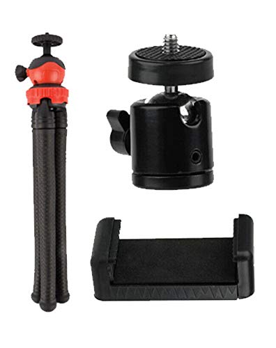 Luminária portátil USB Ring Light de 6” Vivitar c/controle remoto, tripé articulado e suporte para S