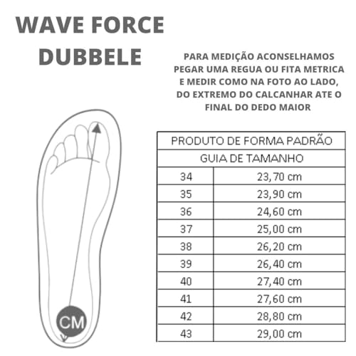 Tenis Feminino Esportivo Academia Corrida Confortavel Wave Dubbele 20 (Branco, BR, Adulto, Numérico,