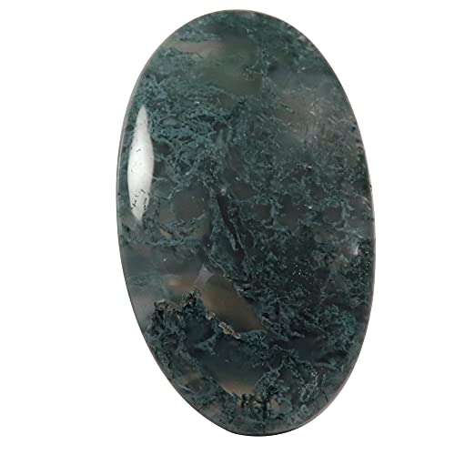 Agate mousse ovale Qi38-B09DYVJ911 cabochon parfait pour bijoux sans défaut
