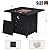 Walsunny 30 inch Outdoor Propane Fire Pit 40,000 BTU Gas Fire Pit Table with Lid & Lava Rock, Waterproof Cover, Square Gas Firepit Table for Garden/Patio, CSA Certification