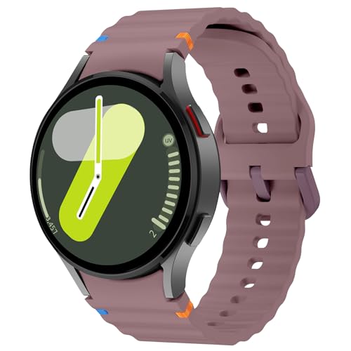 Image of Tobfit Silicone Bands for Samsung Galaxy Watch 7 Strap 40mm 44mm Women Men, 20mm Adjustable Sports Replacement Strap for Galaxy Watch 7 /FE /6 /6 Classic /5 /5 Pro /4 /4 Classic