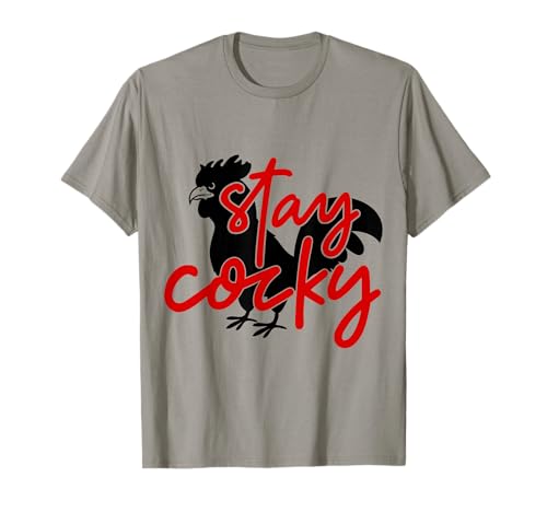 Stay Cocky Funny Design in Jacksonville State! T-Shirt