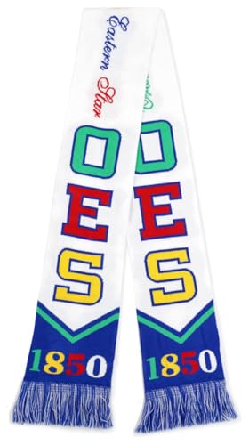Order of the Eastern Star M7 Scarf White