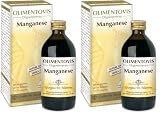 Dr Giorgini Integratore Alimentare, Manganese Olimentovis Liquido Analcoolico - 200 ml (Confezione da 2)
