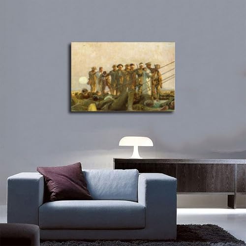 John Singer Sargent Gassed impression toile pour décor de bureau moderne