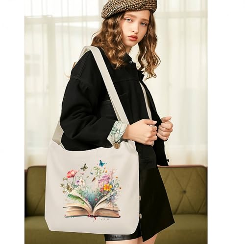 Image of Lify Women's Retro Large Size Canvas Shoulder Bag Hobo Crossbody Handbag Casual Tote - 1 Piece