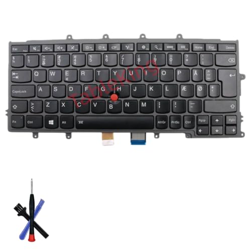 Clavier de rechange rétroéclairé Lenovo Thinkpad X270 danois finition Premium