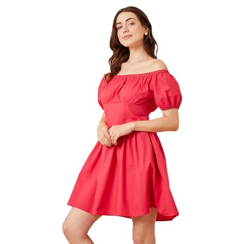 Image of Rare Women's Cotton Fit and Flare Above The Knee Dress