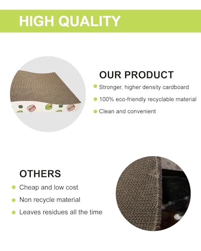 6 Pack Cat Scratching Board, Double-Sided Usability, with Catnip - image 5