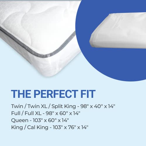 Tru Lite Mattress Storage Bag - Mattress Bag For Moving - Heavy Duty Extra Thick 4 Mil Plastic - Fits Standard, Extra Long, Pillow Top Sizes - King / California King Size #TOP5