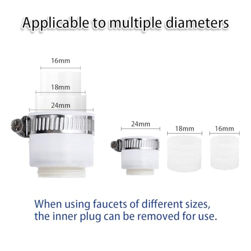Kitchen Faucet Sprayer Attachment, Movable Faucet Extender for Kitchen Sink, 360° Rotatable Faucet Outlet Nozzle Sink Faucet Head Anti-Splash Faucet Adapter for Kitchen Sink by TXYGZ - Image 5